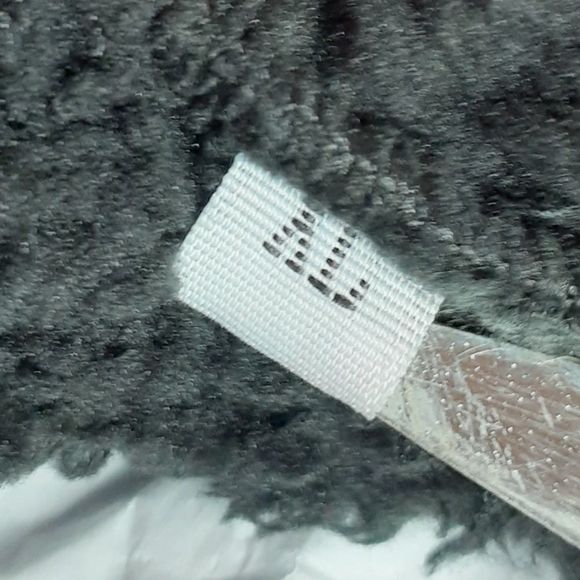 Black Sherpa Zip Up Fleece Teddy Jacket Shacket XL NWOT - Picture 5 of 6